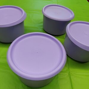 Tupperware Lavender Food Storage Containers